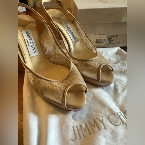 Jimmy Choo Nova Lace - nude color - Picture 2 of 12